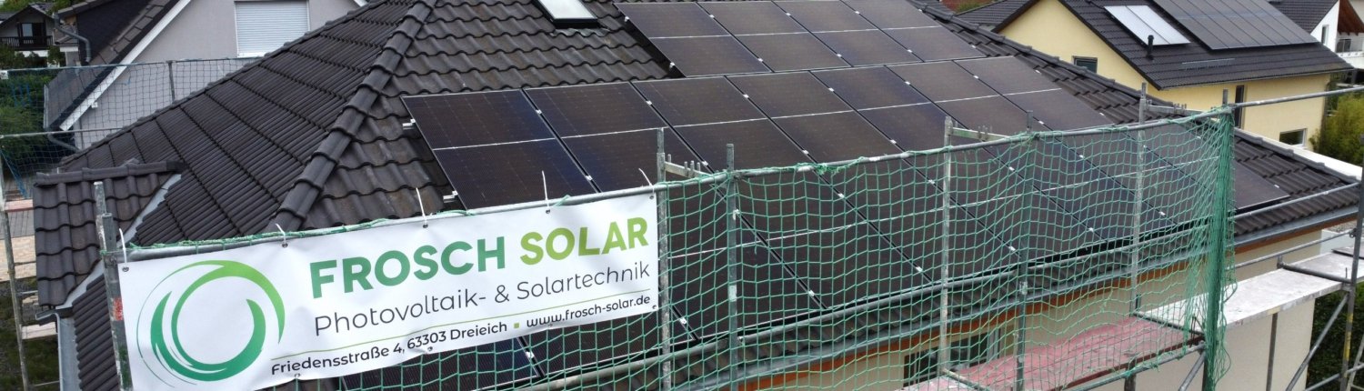 Frosch Solar Photovoltaik Installation